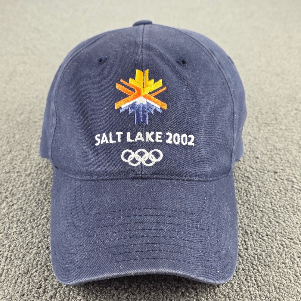 American Needle Salt Lake 2002 Olympics Hat Unisex Navy Blue‎ Vintage OS